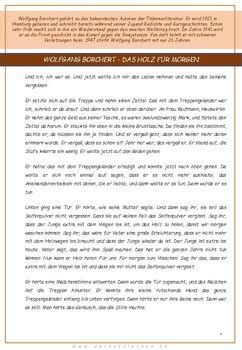 Short story / Kurzgeschichte .